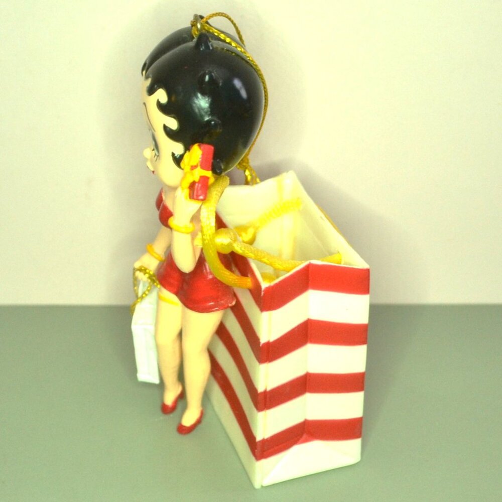 Set Of 4 Betty Boop Figures/Ornaments Shopping Bag High Heels Martini Glass - Picture 6 of 14